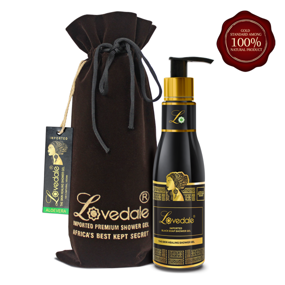 Imported African Black Soap Shower Gel (Aloe Vera) - 100% Natural